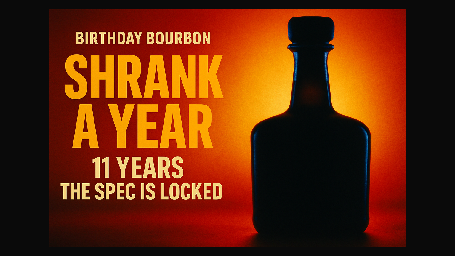 Birthday Bourbon Shrank a Year: What the Age Drop Means